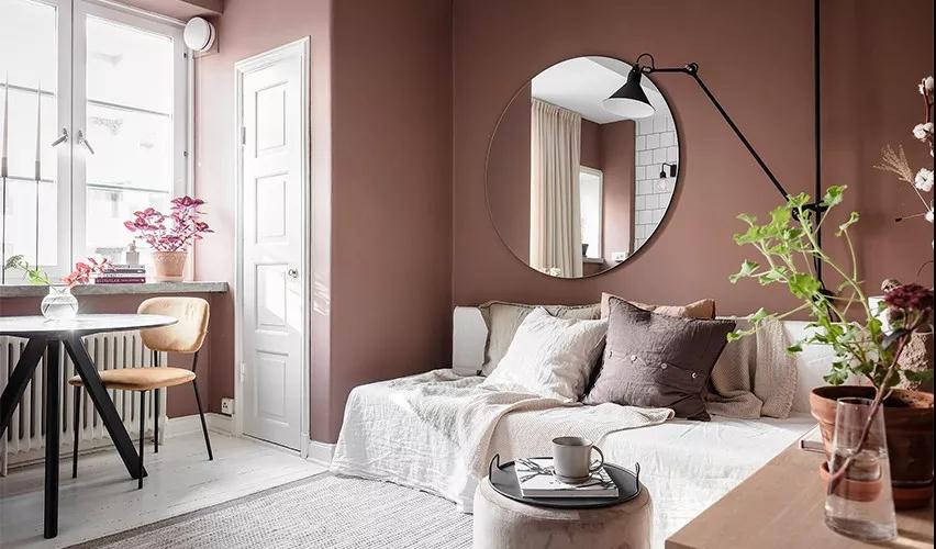 單身女子 25㎡柔和煙熏粉小宅！問(wèn)你羨慕不？