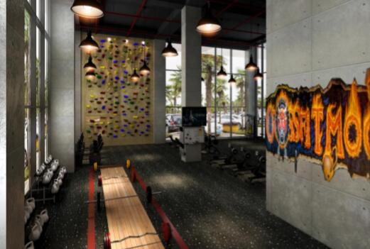 健身房裝修設(shè)計,大連健身房裝修案例效果圖